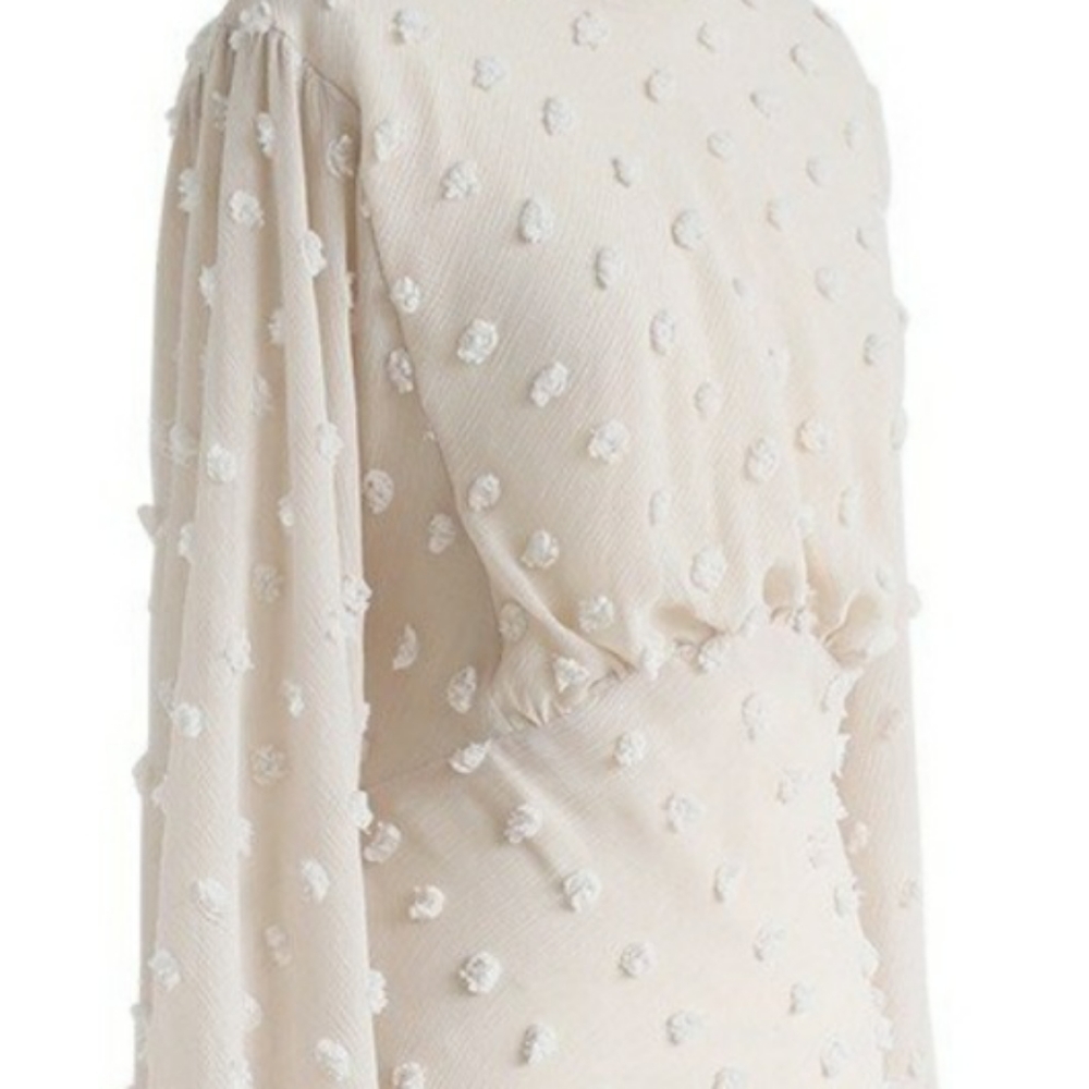 Fairy Princess Cream Maxi Dress Size Medium NWT Boutique - Picture 8 of 12